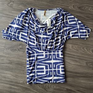 Rachel Pally Cowl neck mini dress